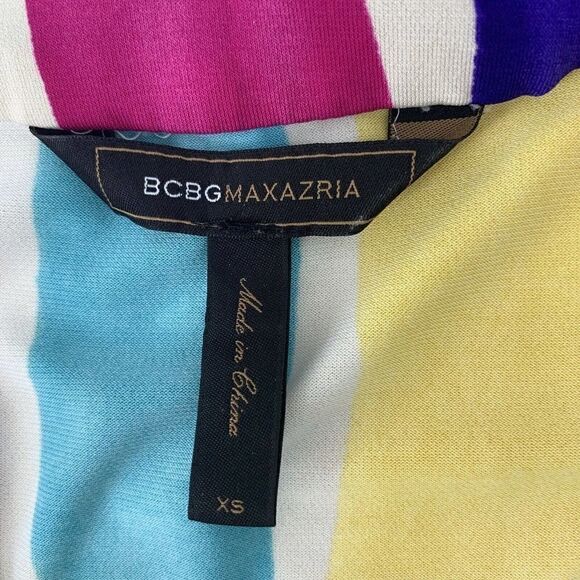 BCBGMaxazria Colorful Art Geometric Dress Size XS - Picture 3 of 4